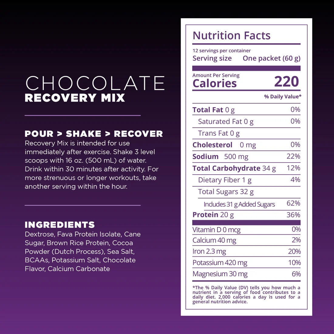 Tailwind Chocolate Recovery-Single Serving