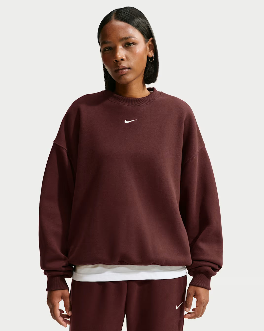 Women's Nike Oversized Crew Sweatshirt-Mystic Date