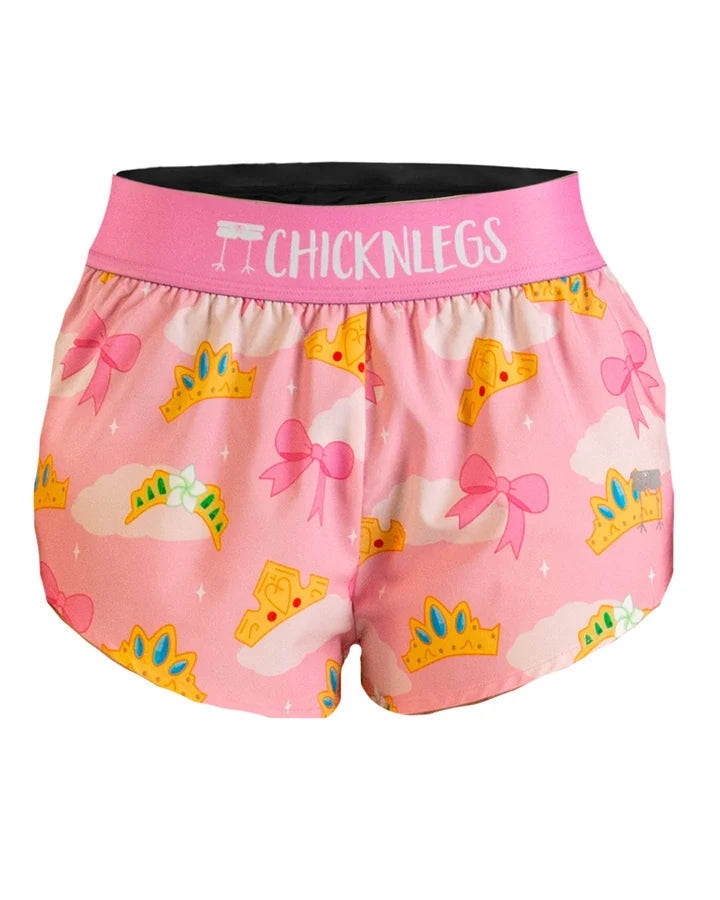 Women's ChicknLegs 1.5" Shorts-Princess Tiara