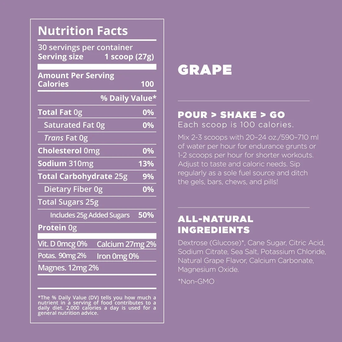 Tailwind Grape Endurance Fuel-30 servings
