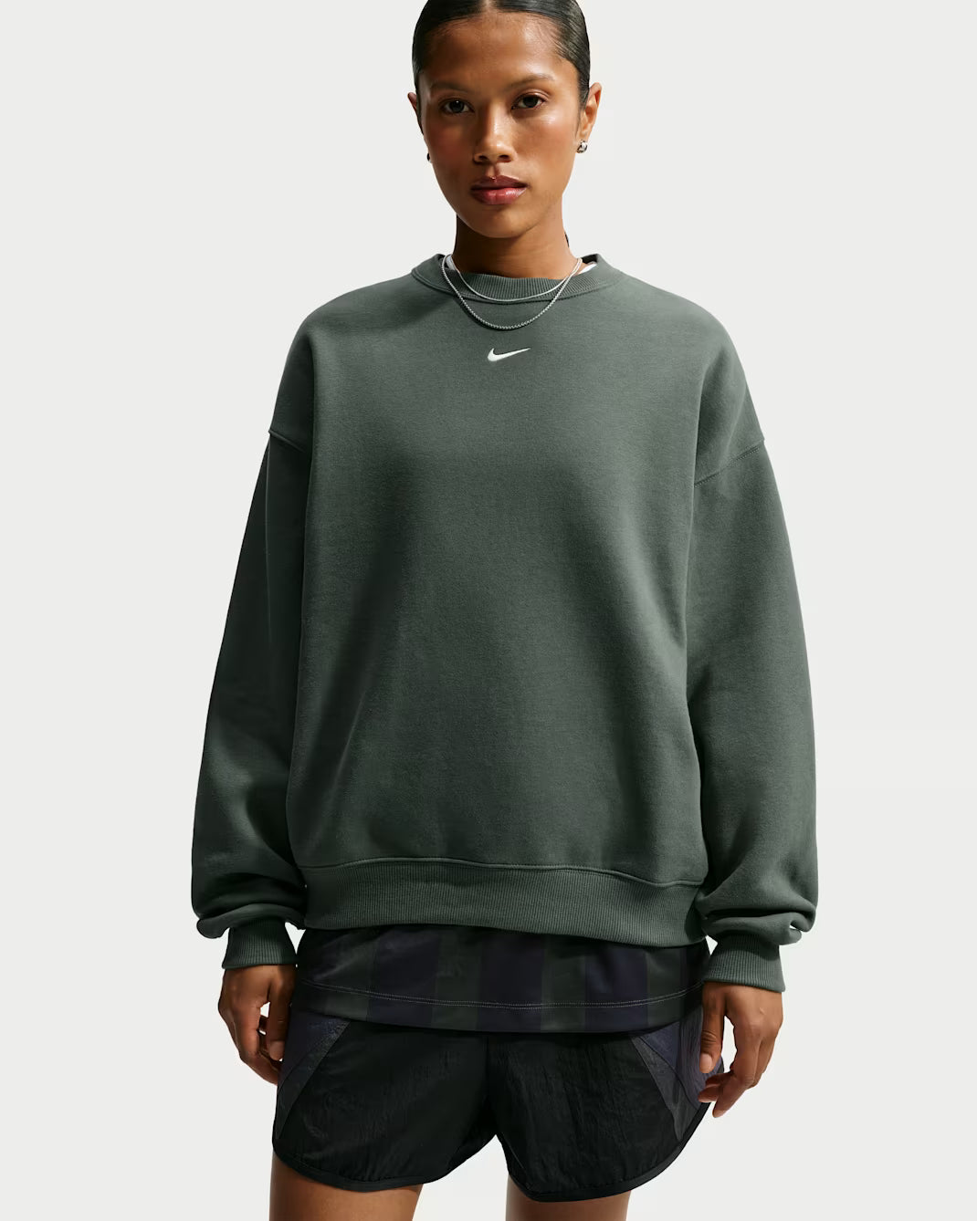 Women's Nike Oversized Crew Sweatshirt- Green