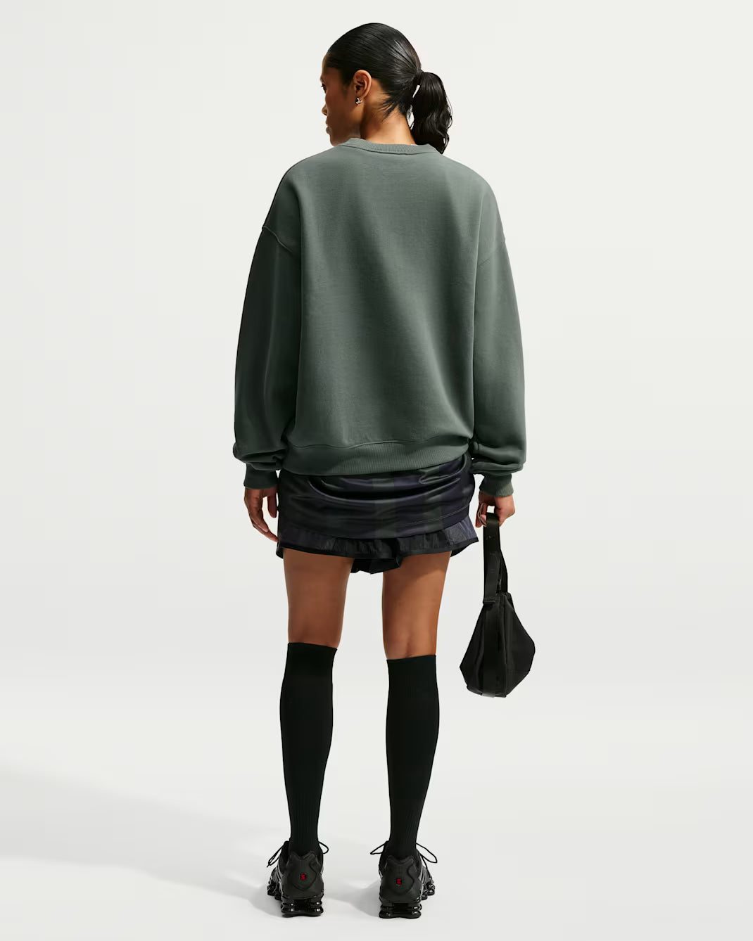 Women's Nike Oversized Crew Sweatshirt- Green