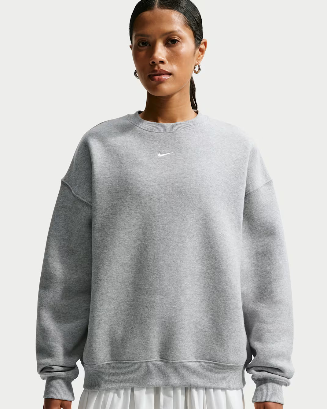 Women's Nike Oversized Crew Sweatshirt-Gray