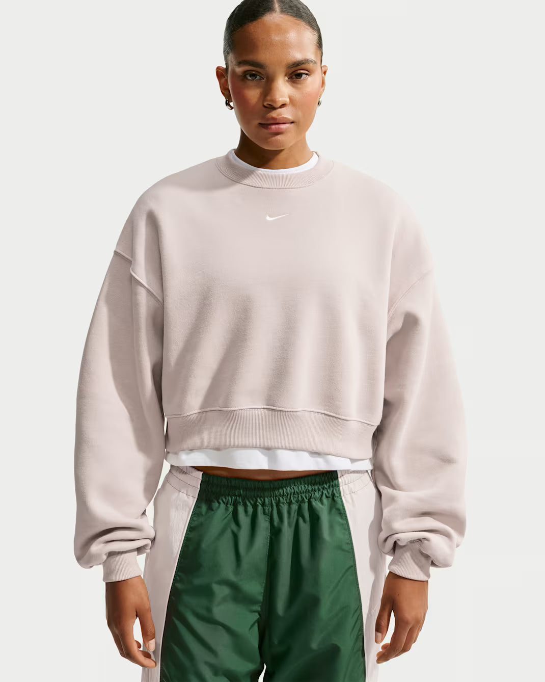 Women's Nike Oversized Crew Sweatshirt-Cream
