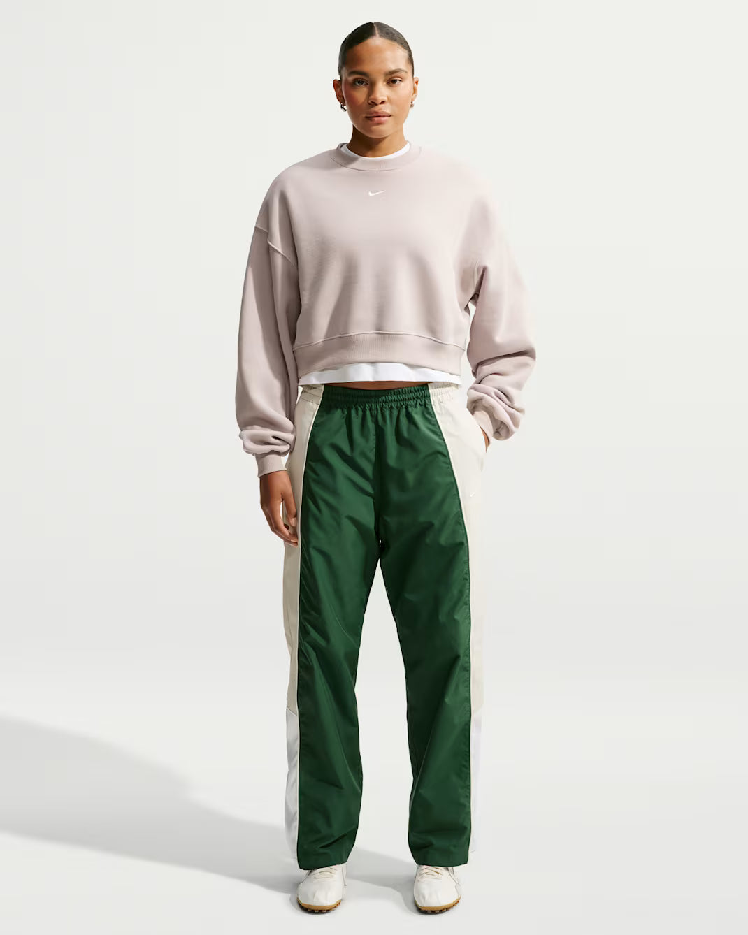 Women's Nike Oversized Crew Sweatshirt-Cream