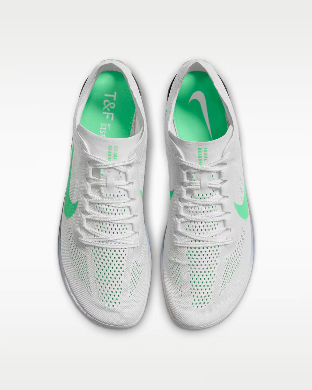 Nike DRAGONFLY 2 ELITE spikes- Summit white/electric green