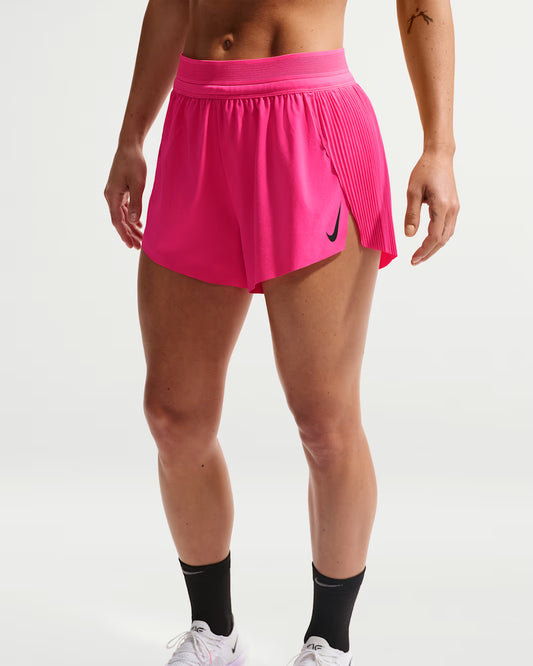 Women's Nike  AeroSwift Pleated Shorts-Pink