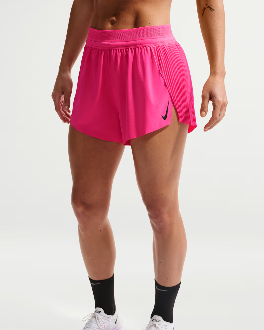 Women's Nike  AeroSwift Pleated Shorts-Pink